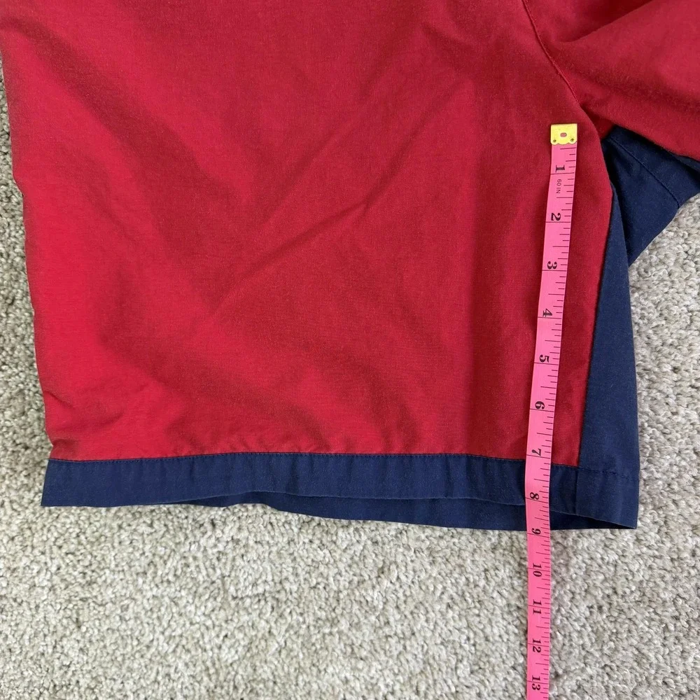 Vintage Polo Sport Ralph Lauren Cargo Shorts Mens 34 Red Navy 9 Inseam Summer